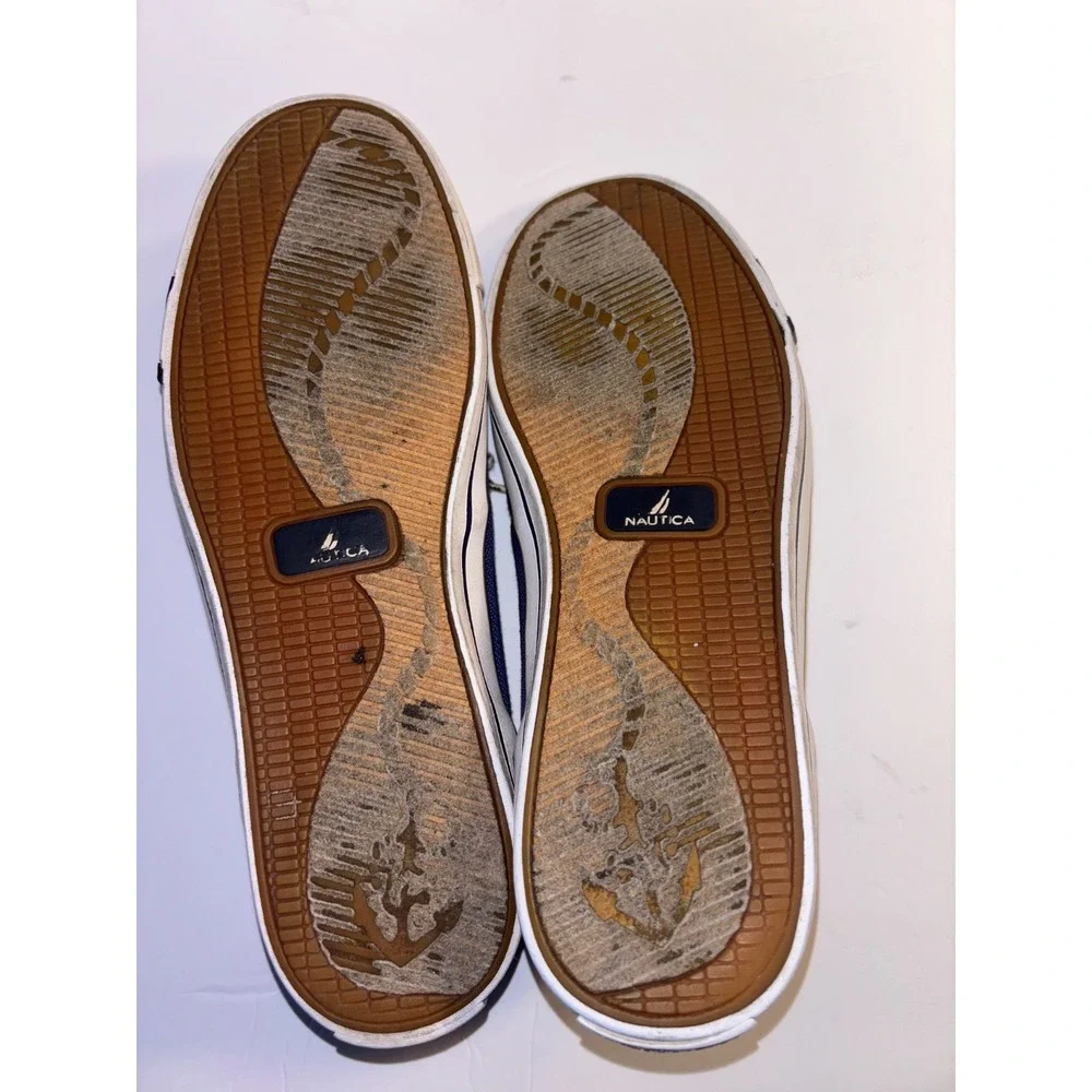 Nautica Seaworthy Craftsmanship Classic 9 N83 Sailing Boat Shoes Men  Navy White
